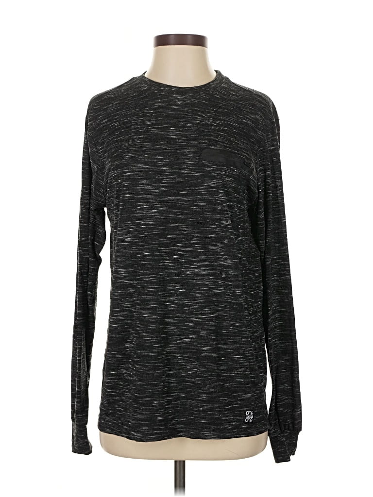 Pre-owned Point One Long Sleeve T-shirt In Gray