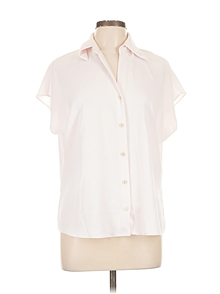 Pre-owned Rachel Zoe Tjx Short Sleeve Blouse In White