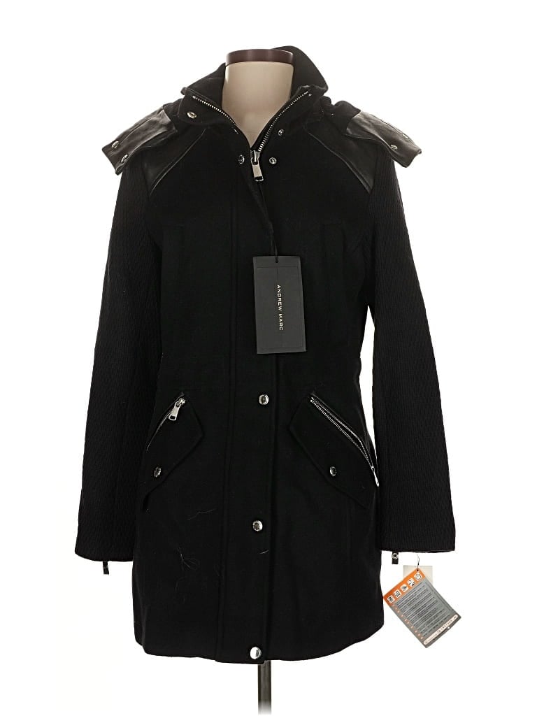 Pre-owned Andrew Marc Coat In Black