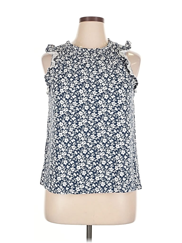 Pre-owned Lc Lauren Conrad Sleeveless Blouse In Blue
