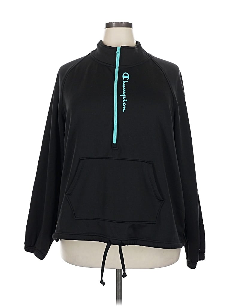 Pre-owned Champion Sweatshirt In Black