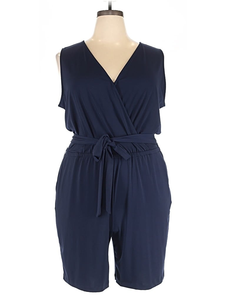 Pre-owned Ny Collection Jumpsuit In Blue