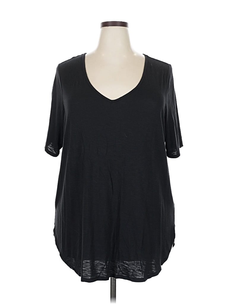 Pre-owned 24/7 Maurices Short Sleeve T-shirt In Black