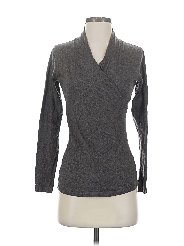 Pre-owned Cabi 3/4 Sleeve T-shirt In Gray