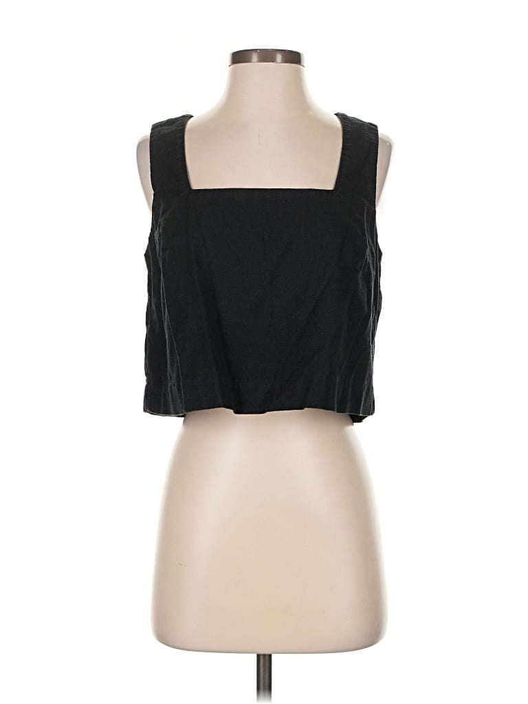 Pre-owned Abercrombie & Fitch Sleeveless Blouse In Black