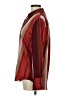 Lavender Brown 100% Polyester Color Block Stripes Burgundy Long Sleeve Blouse Size M - photo 5