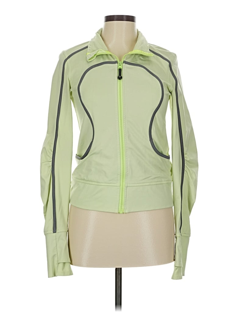 Pre-owned Lululemon Athletica Track Jacket In Green