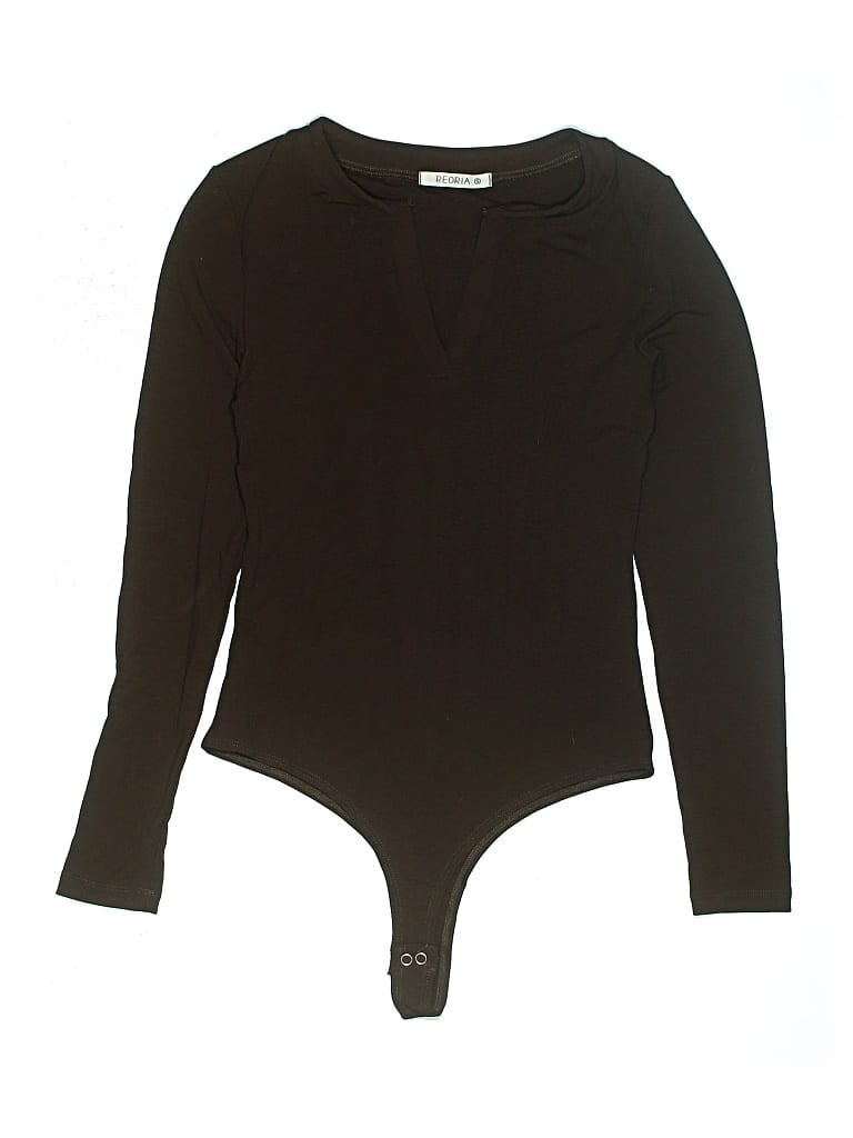 Pre-owned Reoria Bodysuit In Brown