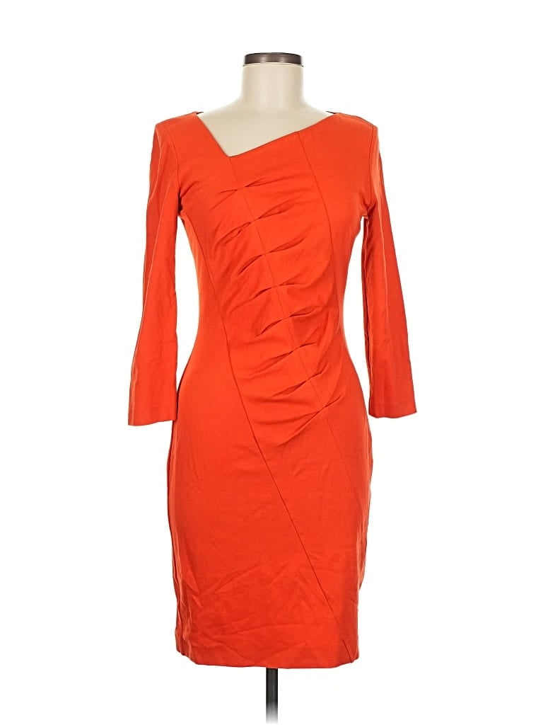 Pre-owned Escada Cocktail Dress In Orange