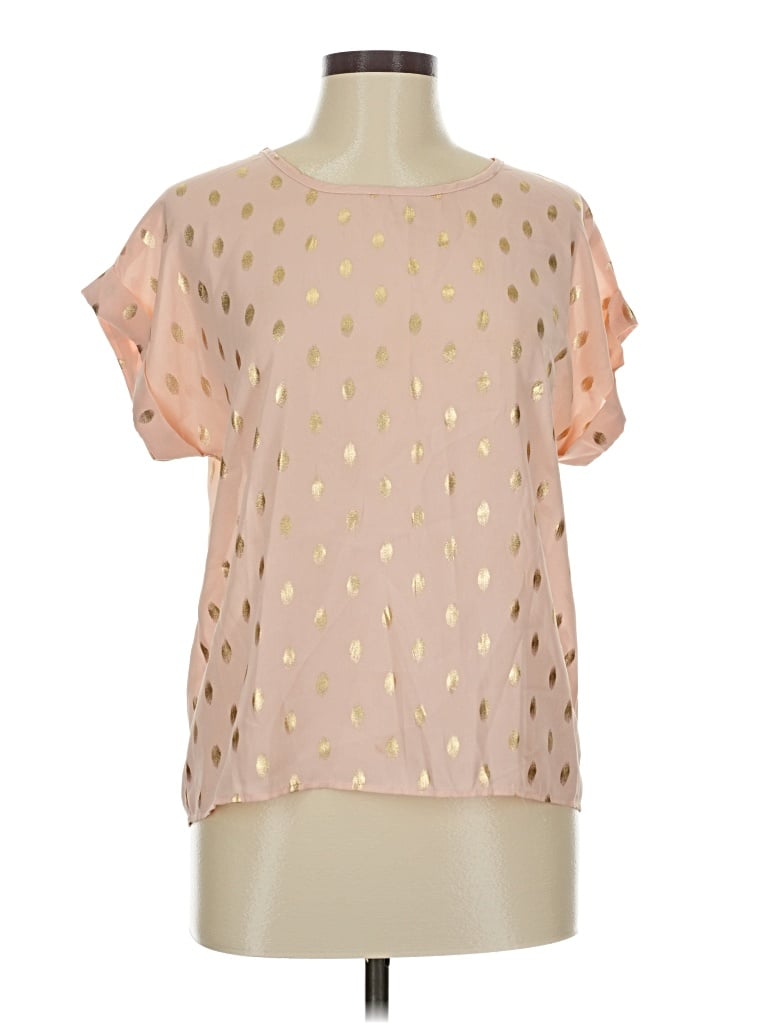 Pre-owned Shein Short Sleeve Blouse In Pink