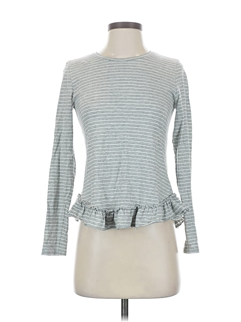 Pre-owned Banana Republic Factory Store Long Sleeve T-shirt In Gray