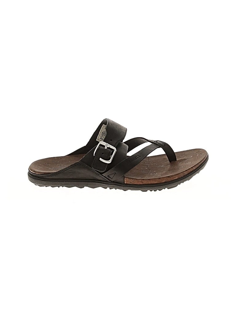 Pre-owned Merrell Sandals In Black