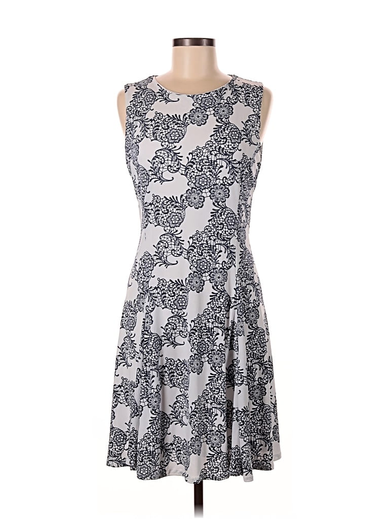 Pre-owned New York And Company Casual Dress In Gray