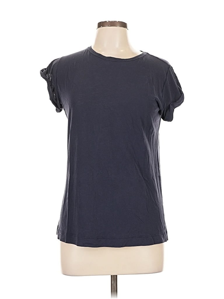 Pre-owned Lululemon Athletica Short Sleeve T-shirt In Blue