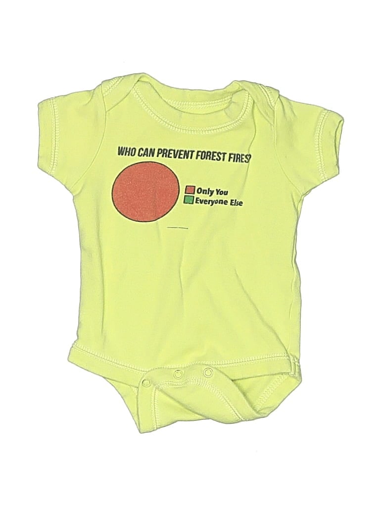 Pre-owned Cafe Press Babies' Short Sleeve Onesie In Yellow