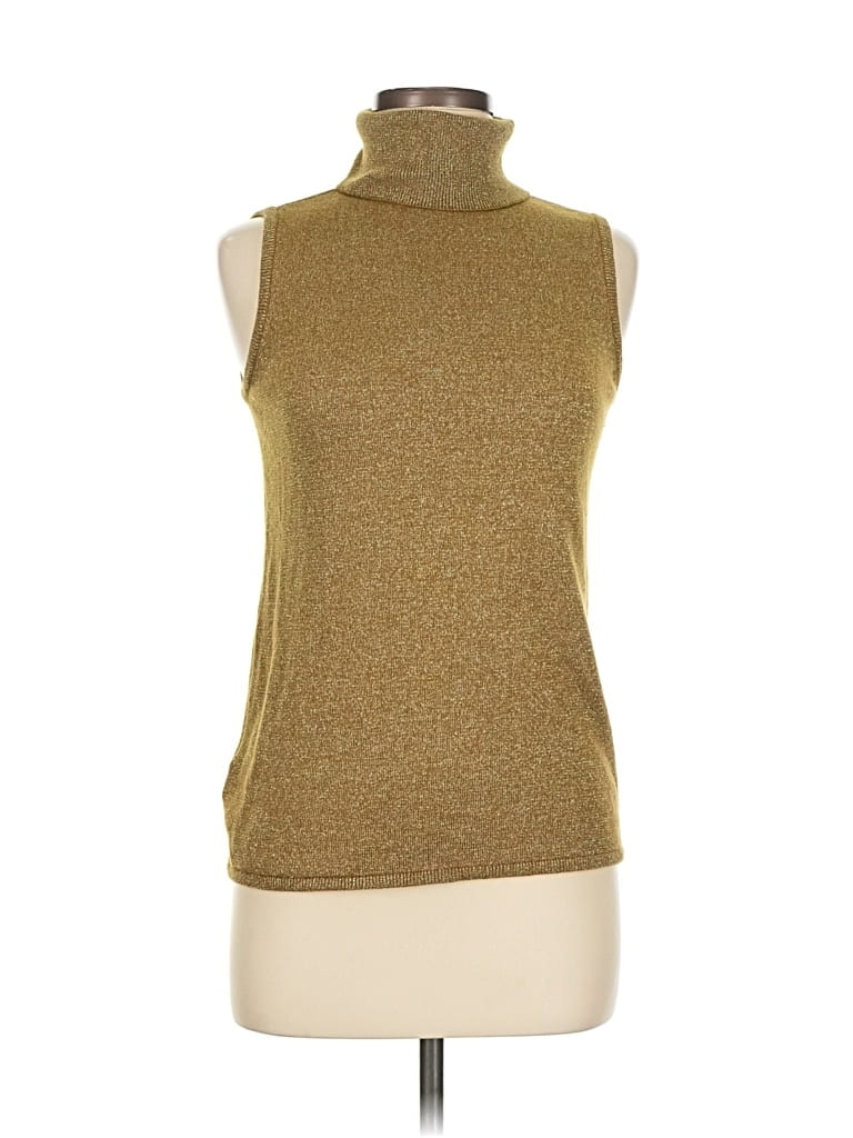 Pre-owned Ann Taylor Turtleneck Sweater In Gold