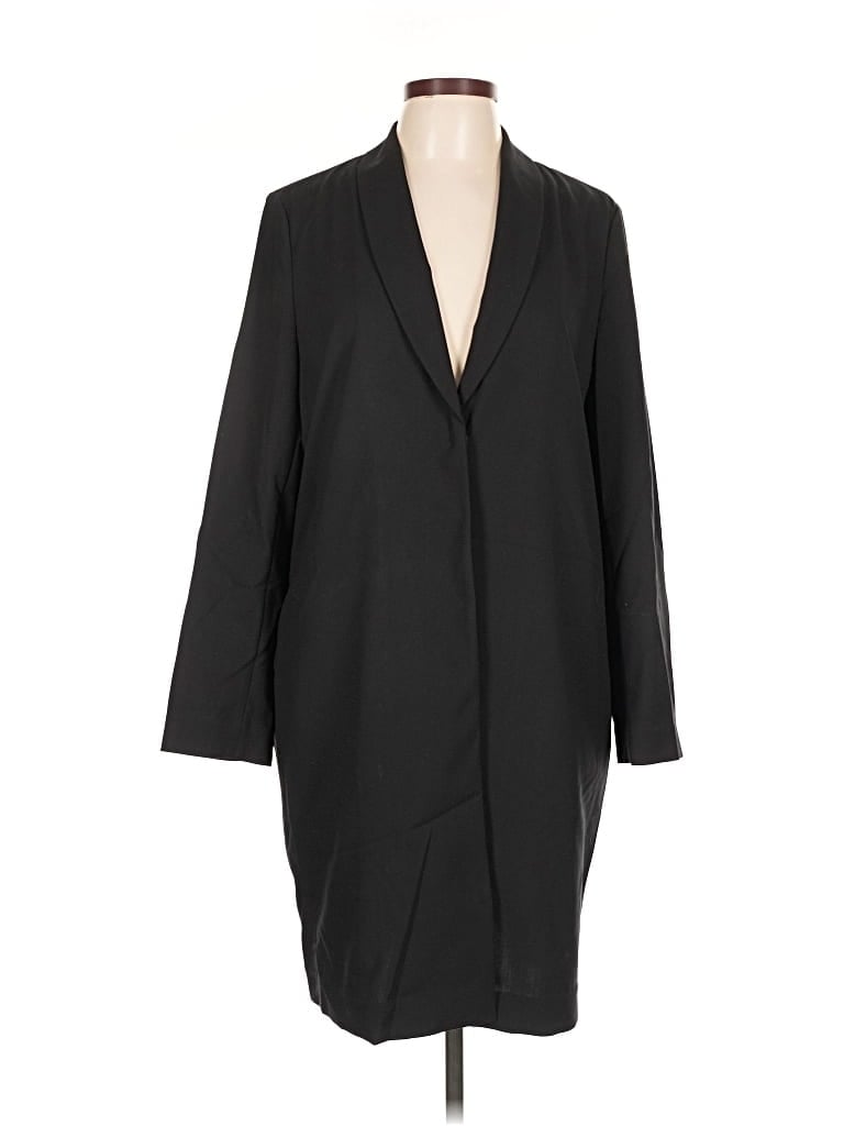 Pre-owned H&m Coat In Black