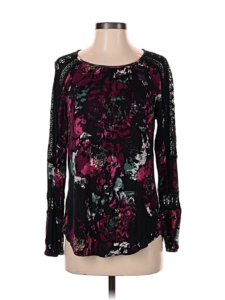 Pre-owned Daniel Rainn Long Sleeve Blouse In Black