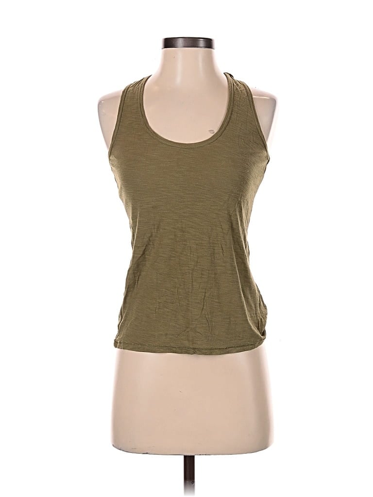 Pre-owned Comune Tank Top Green Halter Neckline Tops