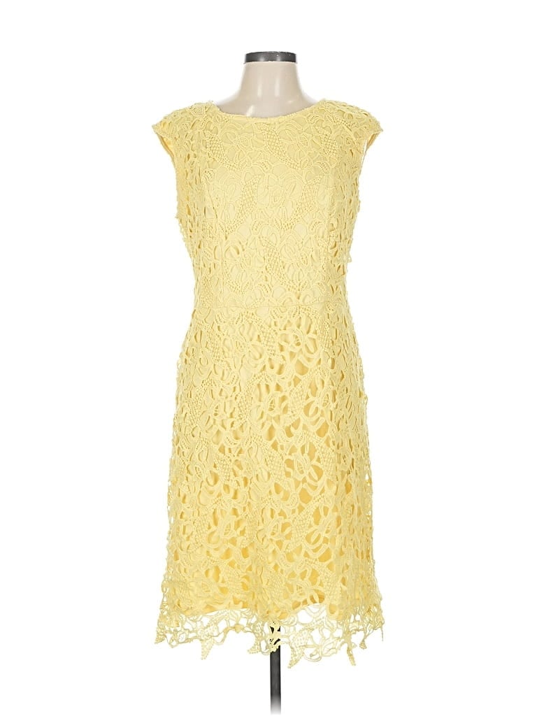 Pre-owned New York And Company Cocktail Dress In Yellow