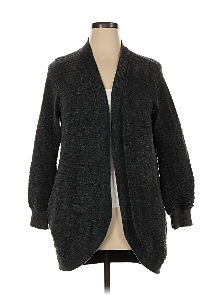 Pre-owned Any Body Cardigan Sweater In Gray