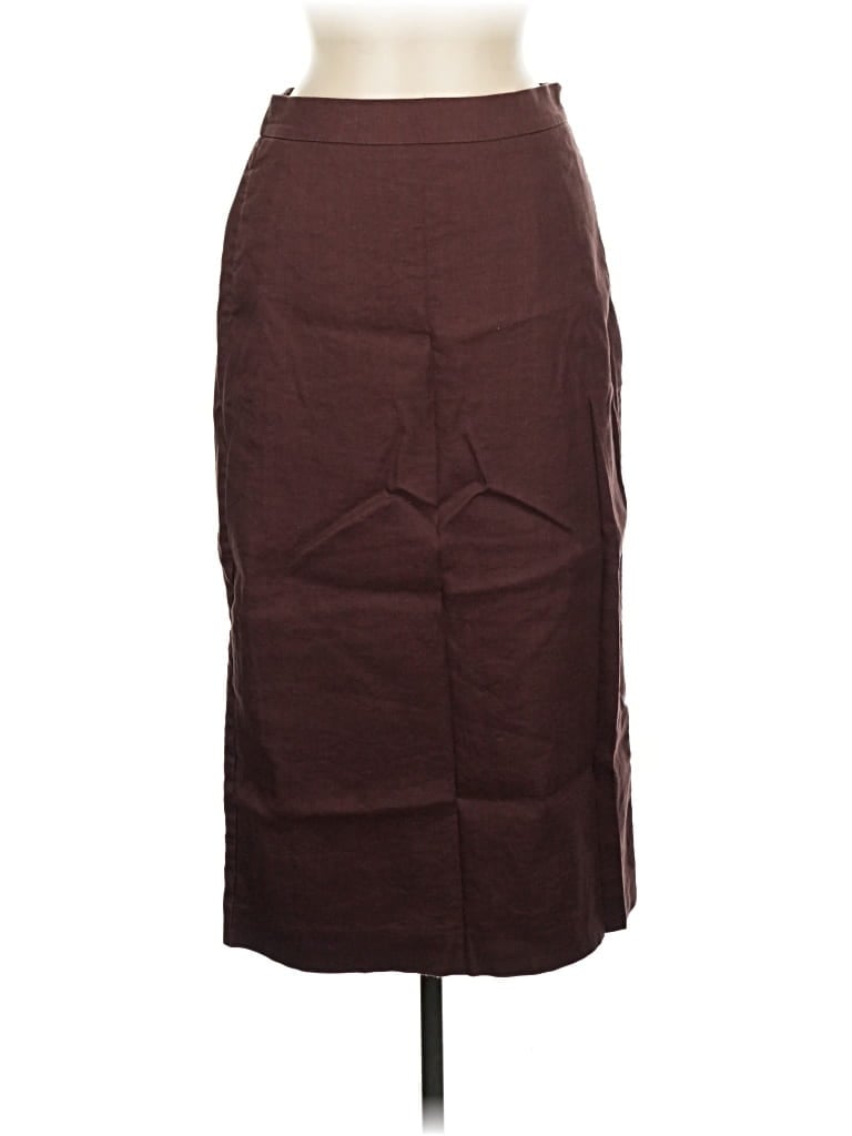 Pre-owned Ann Taylor Casual Skirt In Burgundy