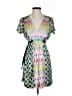 A Common Thread Print Teal Casual Dress Size S - photo 1