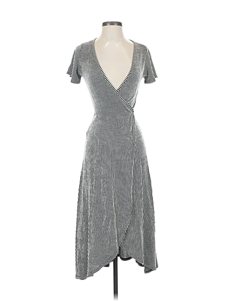 Pre-owned Caution To The Wind Cocktail Dress In Gray