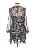 Zara Paisley Blue Cocktail Dress Size L - photo 2