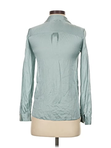 Reiss Long Sleeve Silk Top (view 2)