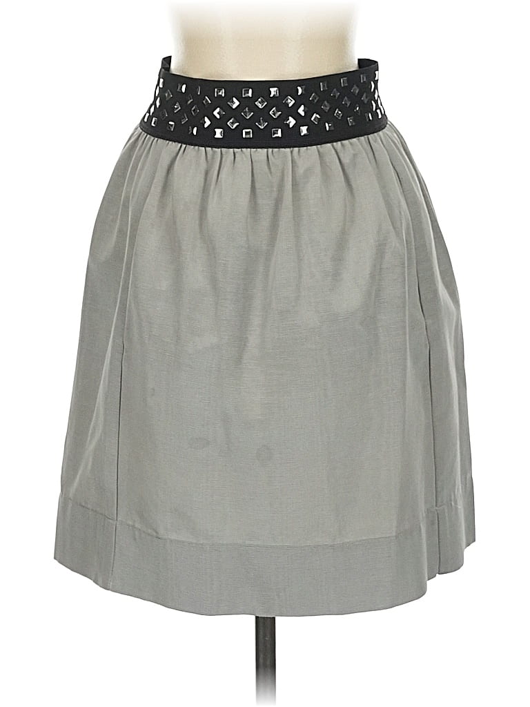 Pre-owned Boston Proper Casual Skirt In Gray