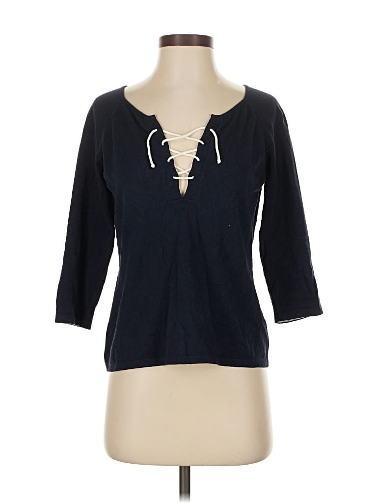 Pre-owned Façonnable 3/4 Sleeve T-shirt In Blue