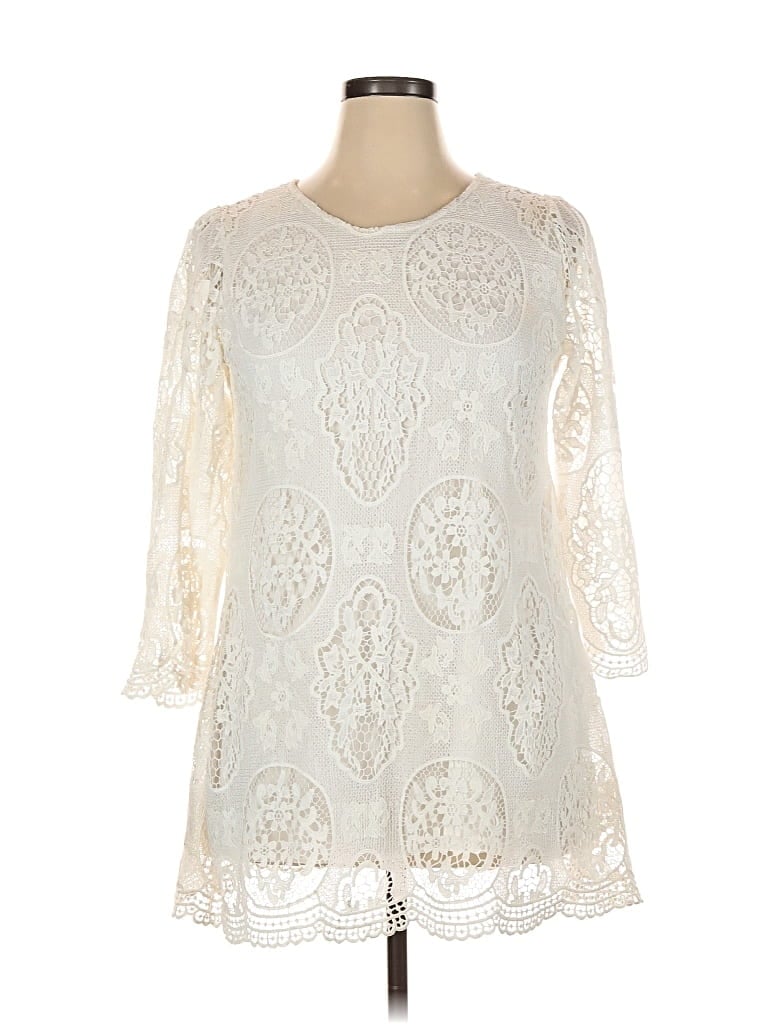 Pre-owned Simply Couture Casual Dress In White