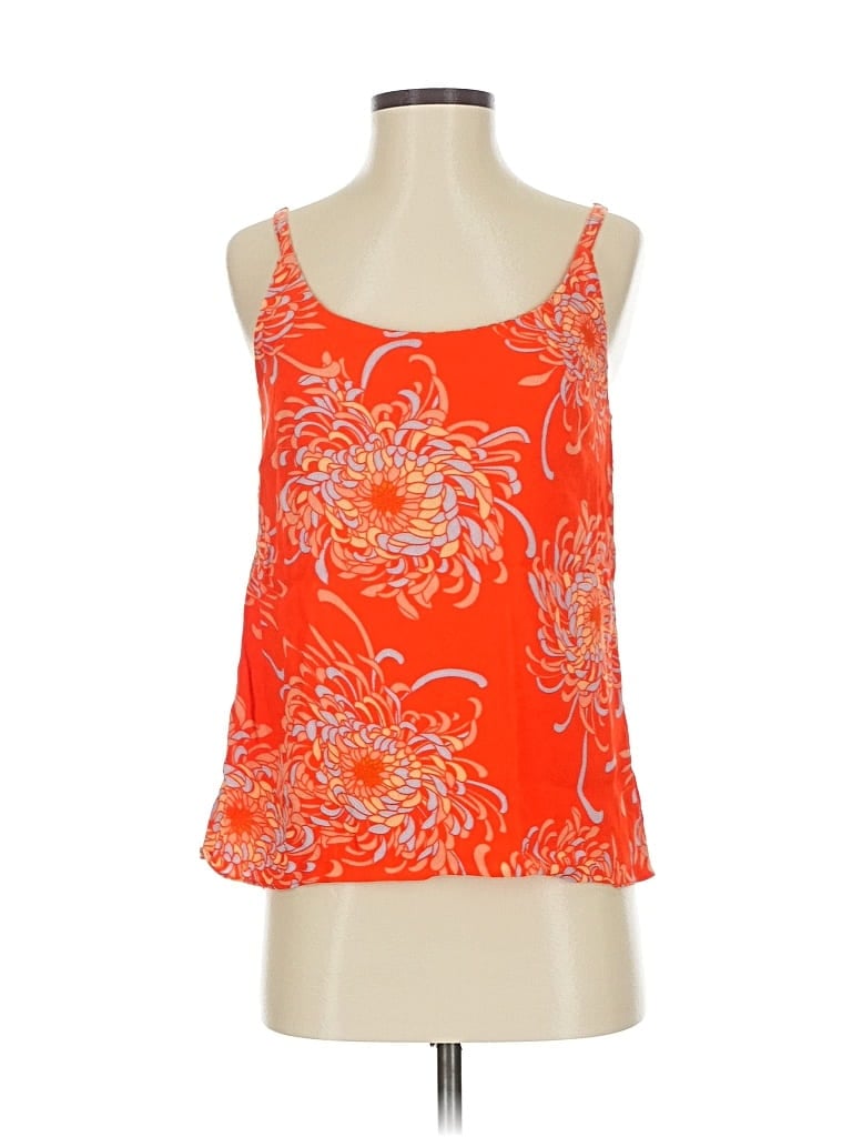Pre-owned Cabi Sleeveless Blouse In Orange