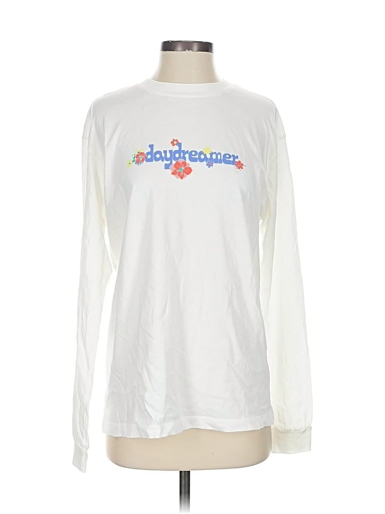 Pre-owned Daydreamer La Long Sleeve T-shirt In White