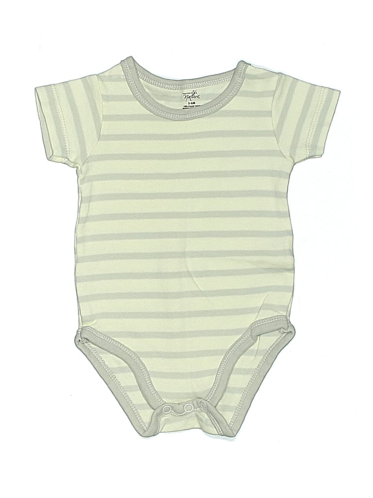 Pre-owned Touched By Nature Babies' Short Sleeve Onesie In Green