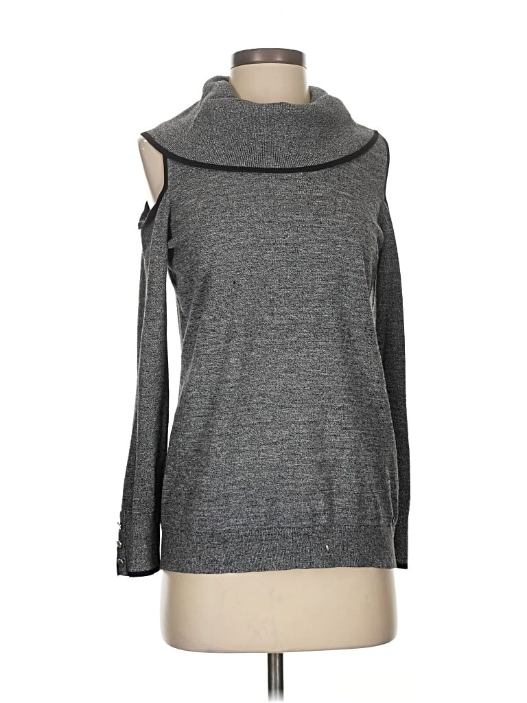 Pre-owned Calvin Klein Turtleneck Sweater In Gray