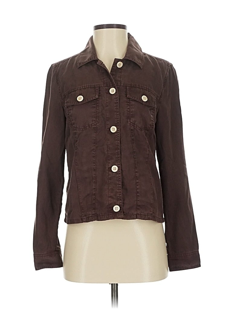 Pre-owned Tommy Bahama 3/4 Sleeve Button Down Shirt In Brown