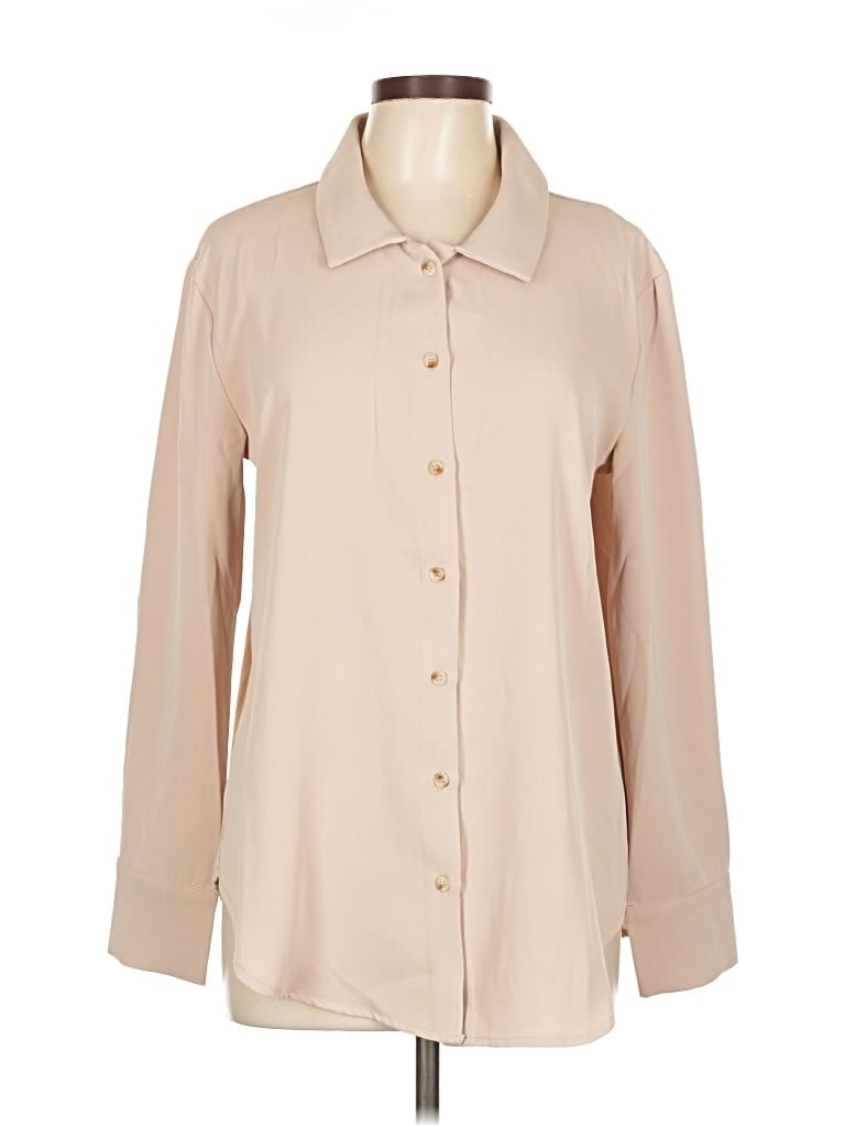 Pre-owned Mystree Long Sleeve Blouse In Brown