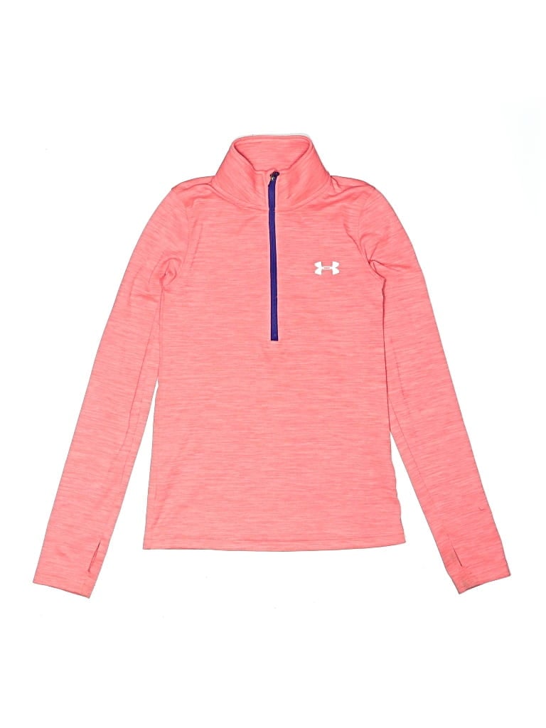 Pre-owned Under Armour Kids' Long Sleeve T-shirt In Pink