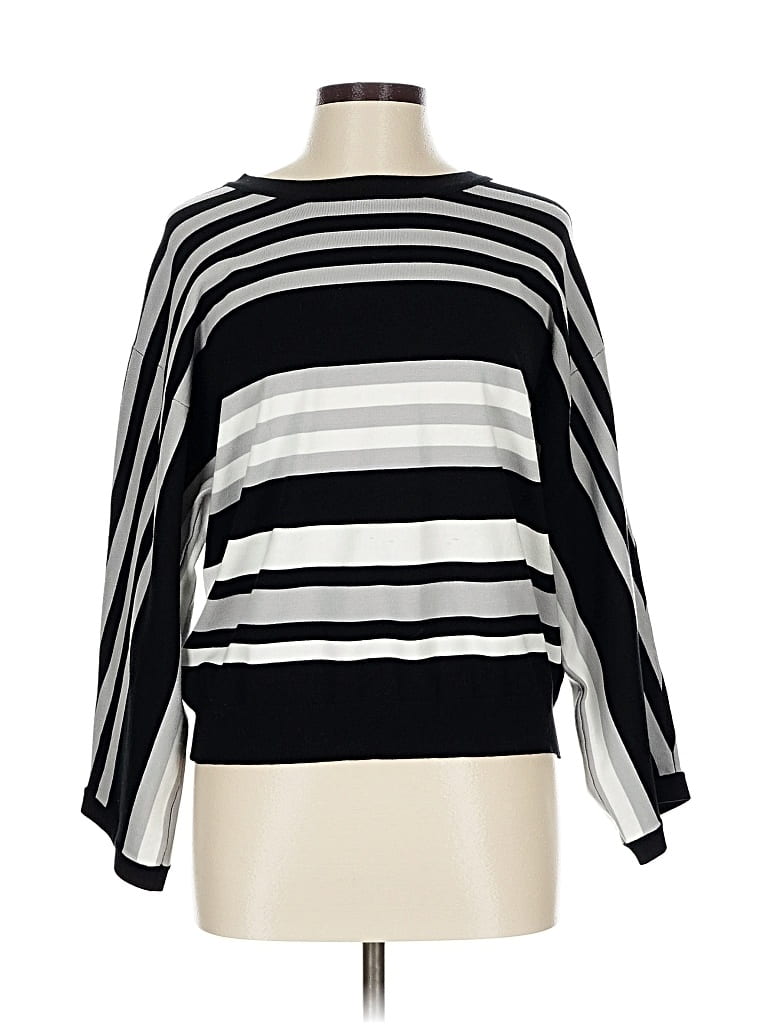 Pre-owned T Tahari Pullover Sweater In Black