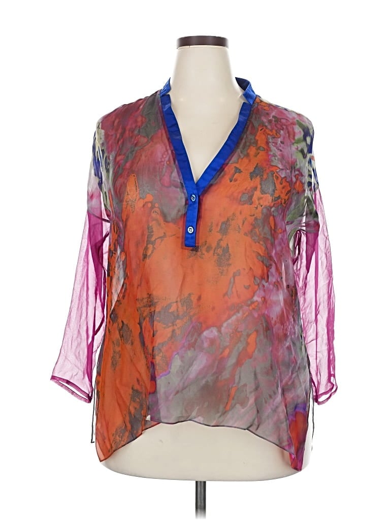 Pre-owned Silvia Tcherassi 3/4 Sleeve Blouse In Purple