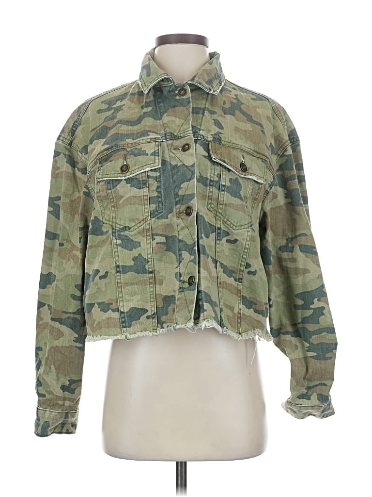 Pre-owned Free People Jacket In Green