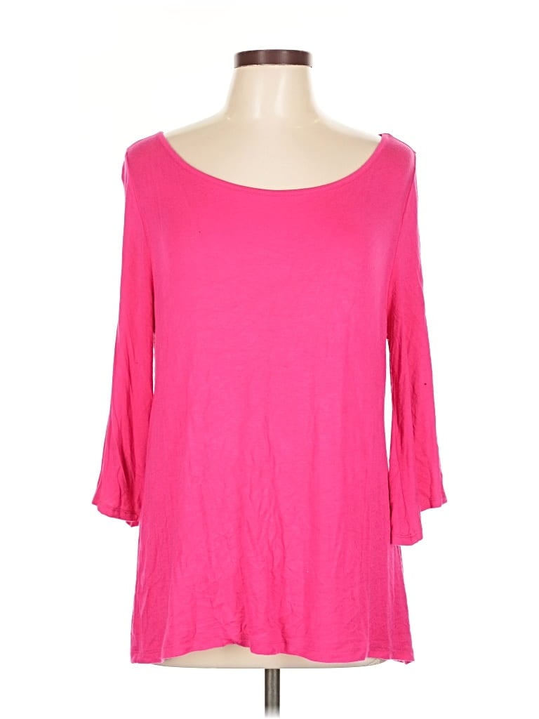 Pre-owned Cato 3/4 Sleeve T-shirt In Pink