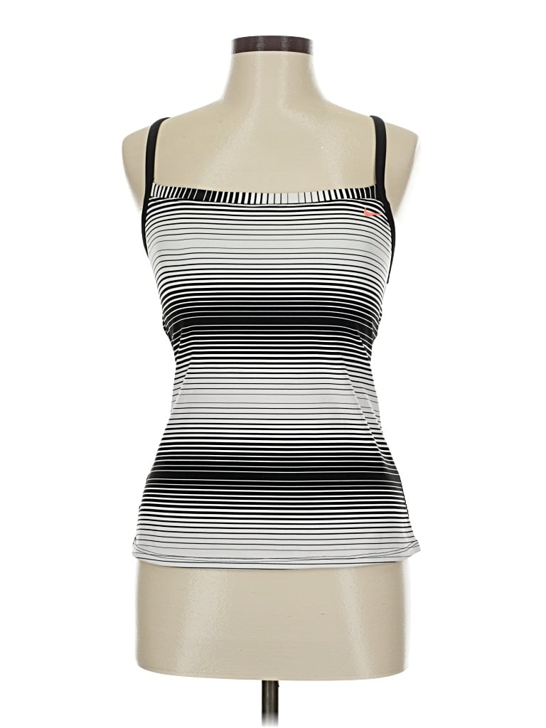 Pre-owned Nike Tank Top Black Strapless Neckline Tops