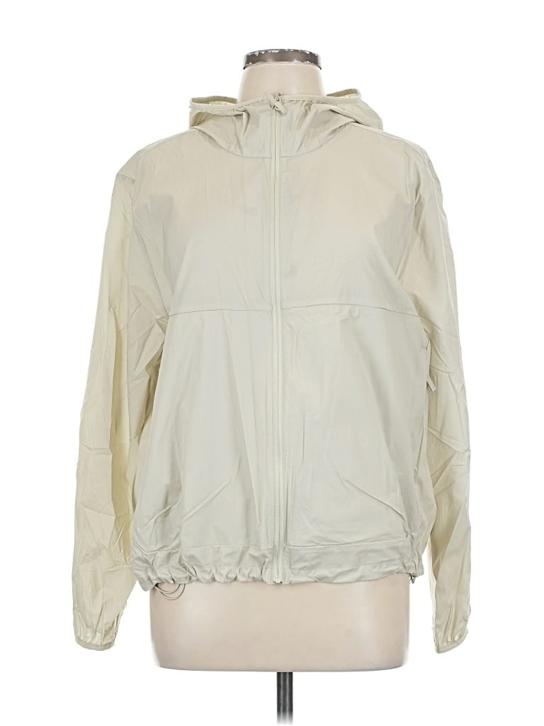 Pre-owned Tnaction Windbreaker Jacket In White