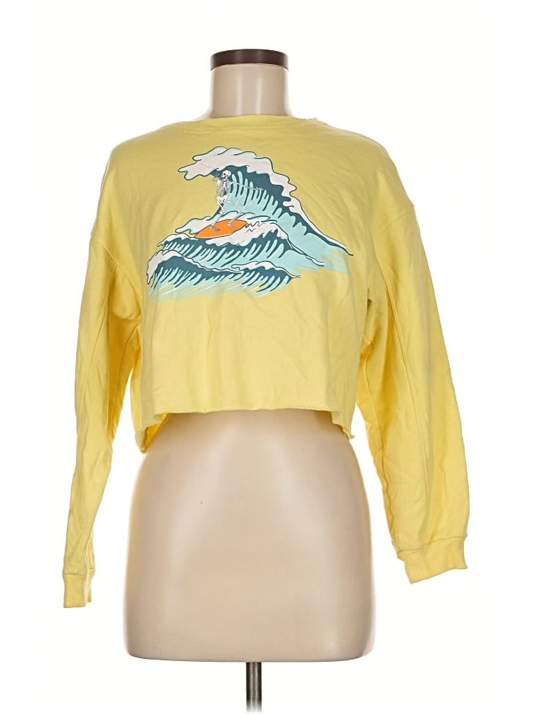 Pre-owned Assorted Brands Sweatshirt In Yellow