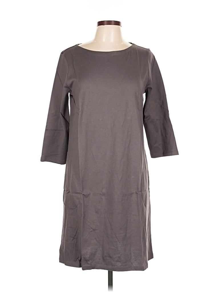 Pre-owned Garnet Hill Casual Dress In Gray