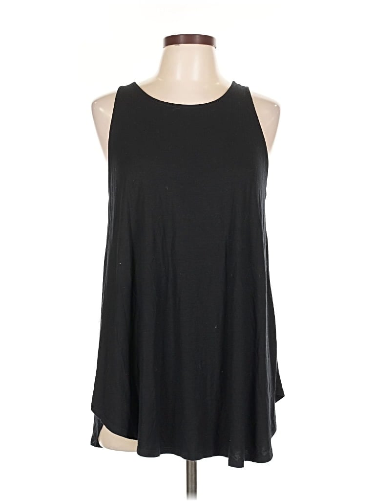 Pre-owned Eileen Fisher Sleeveless T-shirt In Black