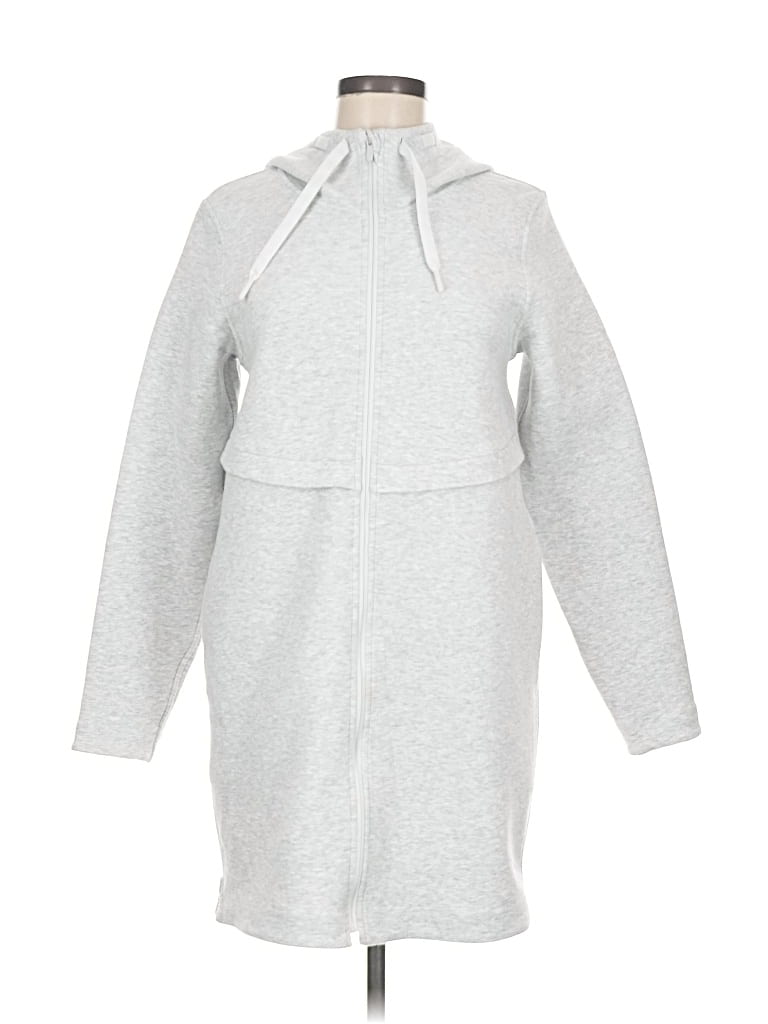 Pre-owned Lululemon Athletica Zip Up Hoodie In Gray